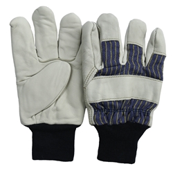 #172-175 Grain Cowhide Canvas Back Freezer Glove (Pair) 172, 173, 174, 175