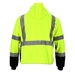 #643 Hi-Vis Lime Hooded Fleece Jacket - 8643RBLM5XLL2