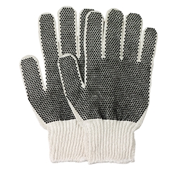 #804-806 Med Weight Knit Gloves w/dots (Dozen) 804, 805, 806