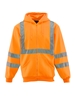 HiVis Hooded Sweatshirt - Orange 0484,0484r