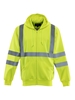 HiVis Hooded Sweatshirt - Lime 0484,0484r